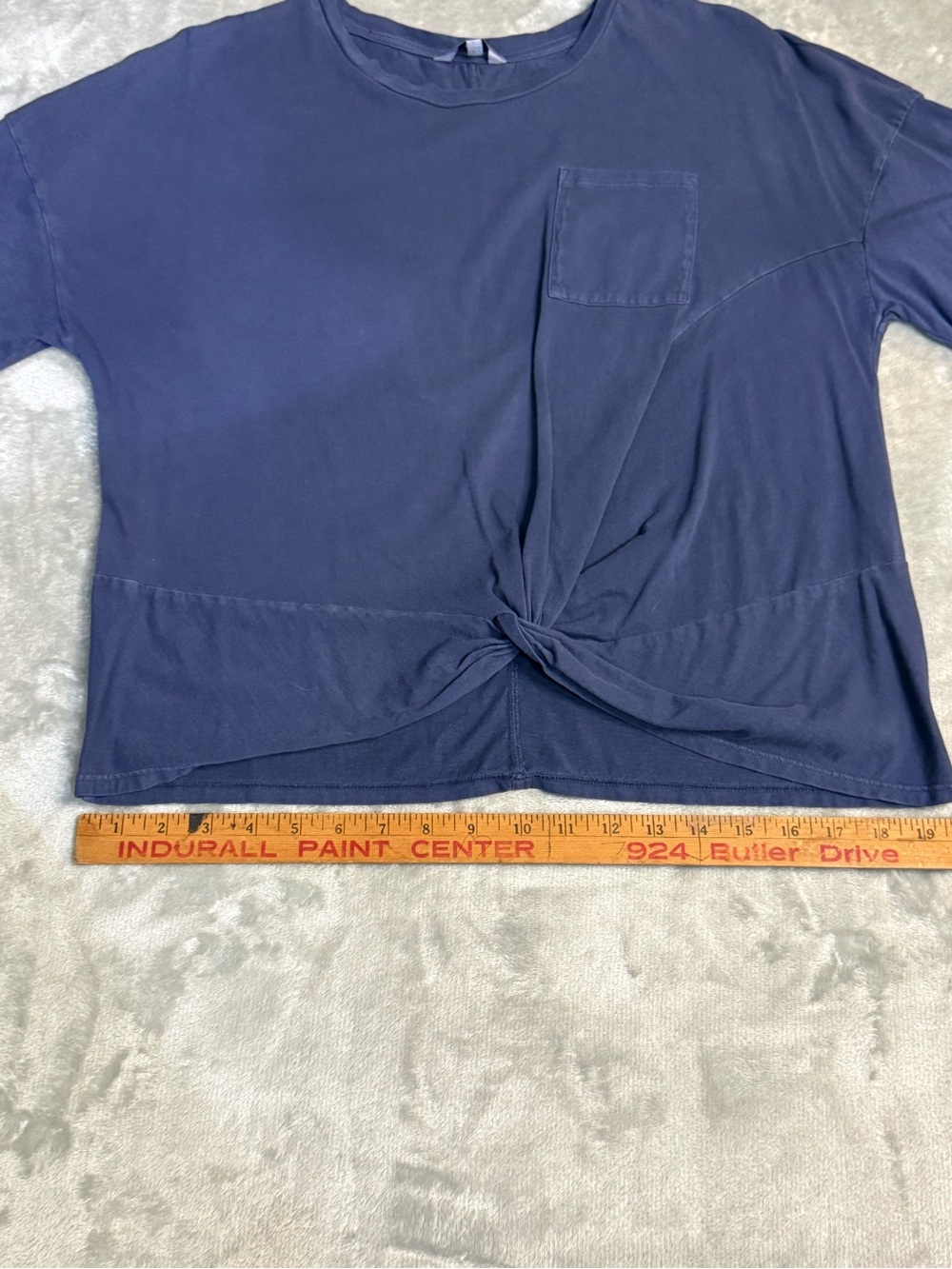 Lucky Brand Size Large Distressed Blue Color - Picture 9 of 11